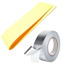 SPARES2GO Anti Condensation Worktop Counter Strip Washing Machine Tumble Dryer (600mm x 100mm) + Aluminium Foil Tape (50mm x 45m)