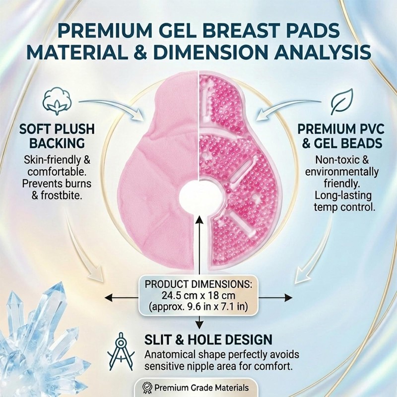Breast Ice Pack 2 Pack Gel Ice Pack for Breast