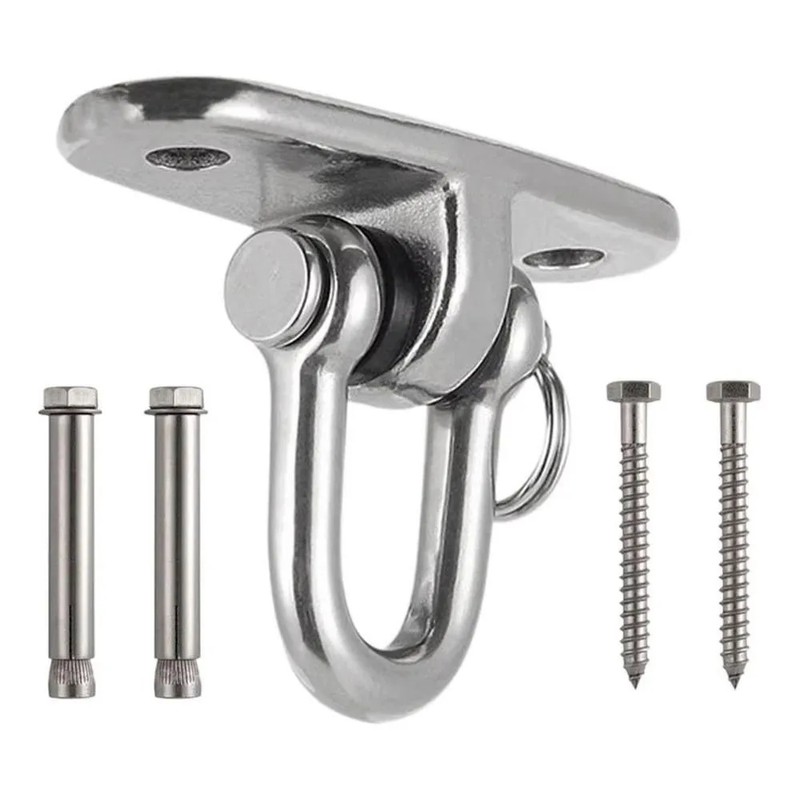 360° Rotating Swing Hanger Set, 304 Stainless Steel Ceiling Mount