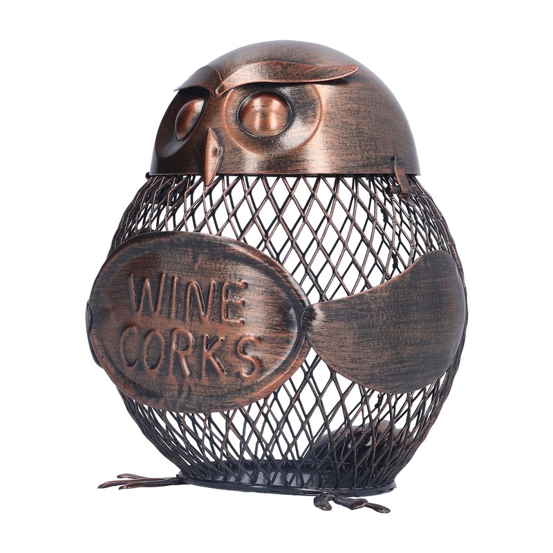 Art Wrought Iron Owl Storage Tank Metal Money Box Handicrafts