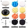 Xugoox 22Pcs 3 Inch Car Foam Polishing Pad Kit Includes