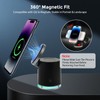 Qi2 Wireless Charger Stand, 3-in-1 Wireless Charging Station, Magnetic Phone