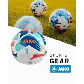 JAKO Play Ball Flow, White/Navy/Orange, 5