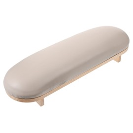TOVINANNA Nail Arm Rest Pillow Wooden Hand Rest Stand for Comfortable Manicure Leather Cushion for Nail Salons Home Use Practical Support for Wrist Arm