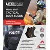 Legend Tuff Compression Merino Wool Tactical Boot Socks, Foliage Green,
