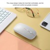 Wireless Mouse Rechargeable DualMode 2.4G Ergonomic Mute Optical Computer Accessories(White