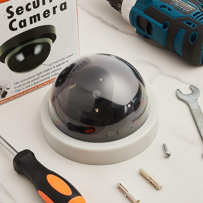 Kanayu 8 Pack Dummy Fake Camera CCTV Dome Fake Security