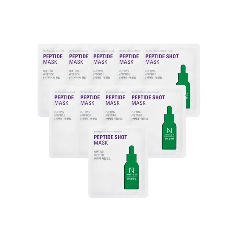 코리아나 [Koreana] [Ampoule N] Mask Peptide Shot (Elasticity)_10 sheets /