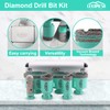 LEKOMESH Diamond Core Drill Bits Set 6pcs Tile Hole Saw