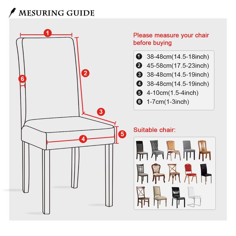 Lellen Dining Chair Covers Set of 2 - Dining Chair