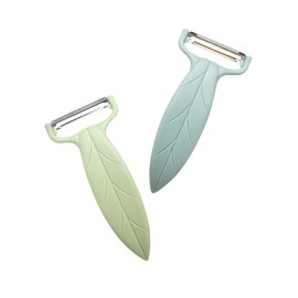 Swivel Potato Peeler, Adjustable Blade Vegetable Peeler, Peelers for Kitchen with Fun Leaf Handle and Eco-Friendly Design, Easy Peelers for Peeling Potatoes, Cucumbers, Apples