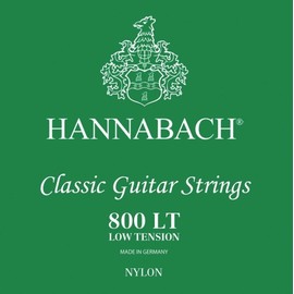Hannabach 652367 Series 800 Silver Plated Low Tension String Set for Classic Guitar - Green