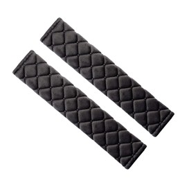 GIONAR Pack of 2 Universal Car Seat Belt Pads, Soft Comfort Cushion for Seat Belts, Universal Seat Belt Comfort Belt Pads, More Comfort When Travel, Black