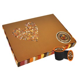 Crazy Cups Deluxe Holiday Hot Chocolate Gift Set, Assorted Flavored Hot Chocolates for Keurig K Cups Machines, Single Serve Hot Cocoa in Recyclable Pods, 30 Count