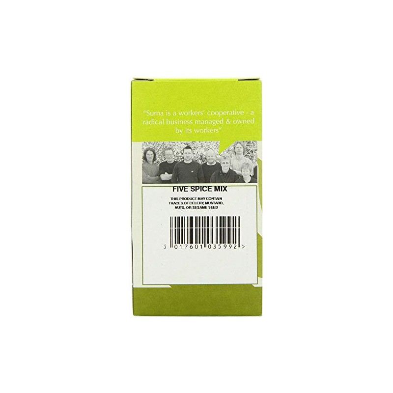 SUMA WHOLEFOODS Chinese 5 Spice 40g (PACK OF 12)