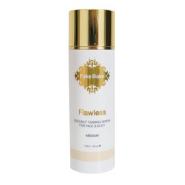 Fake Bake Flawless Coconut Sunless Tanning Serum with Hyaluronic Acid Lightweight Illuminating Face & Body Gradual Self Tanner - Hydrating & Rejuvenating Skin Care for Women & Men - 5 oz