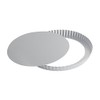 Ottinetti Fluted Round Tart Mold, 28cm/11", Silver