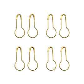 WMYCONGCONG 1000pcs 0.8" Copper Gourd Pin Bulb Pin Calabash Pin Bead Needle Pin Safety Pin for DIY Home Accessories (Gold)