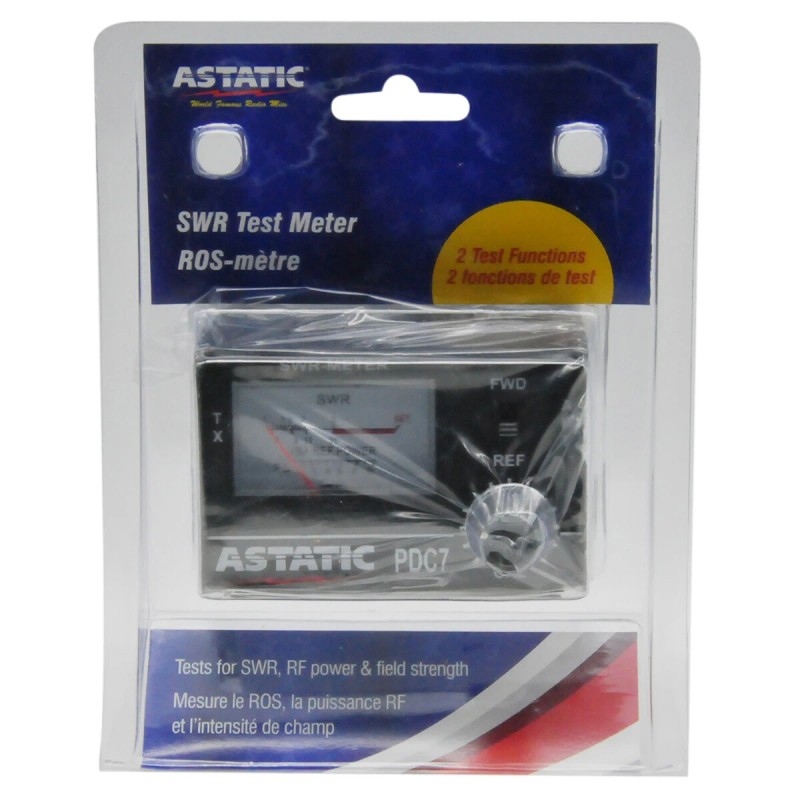 Astatic PDC7 302-01768 Compact 3-Function SWR Test meter Black Brand