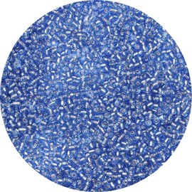 Pack of 10000 Small Glass Beads 2 mm for Threading, Navy Blue 12/0 Mini Beads for Bracelets, Necklaces, Earrings, Jewellery Making, Crafts
