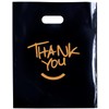 Morsatie Upgraded 100Pcs Thank You Bags, 2.5 Mil Extra Thick