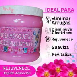 Crema Rosa Mosqueta & Ácido Hialurónico Anti-edad (1 Kilo)