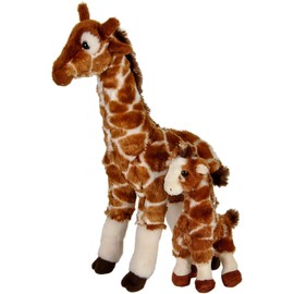 Rhode Island Novelty Birth of Life Giraffe with Baby Plush Toy 14.5" and 8"