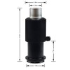 Parco Scientific PA-CM-22 Adjustable C-Mount Lens Adapter for Trinocular Stereo