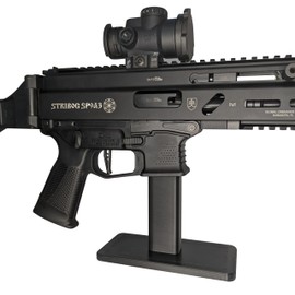 Hammy3DPrints Display Stand for Various Firearms - Pistols, AK, AR, MP5, KP9, and More | Rifle Holder Storage Rack (Stribog SP9)