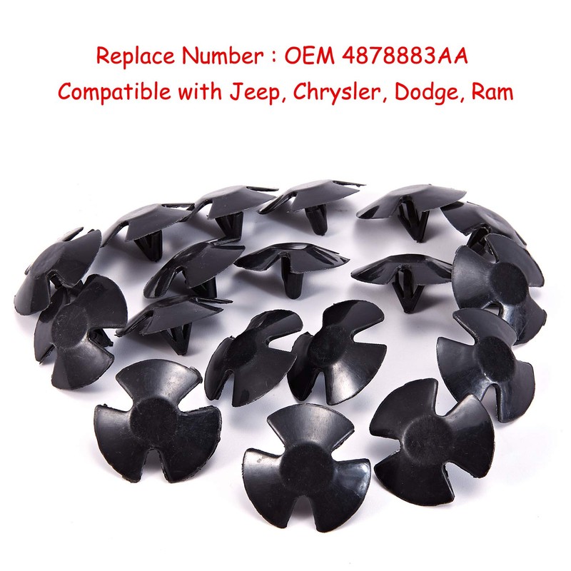 FEBRYTOLD Hood Insulation Retainer Clips - 40 Pcs Hood Insulation