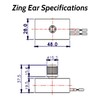 Txelegant Zing Ear ZE-107M 3/8 Push Switch Rotary Dimmer Lamp