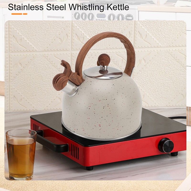 Whistling Kettle 2.5L Capacity Stainless Steel Stovetop Teapot for Water