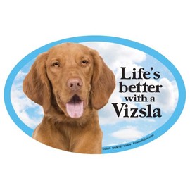Prismatix Vizsla Hundemagnet oval für Autos