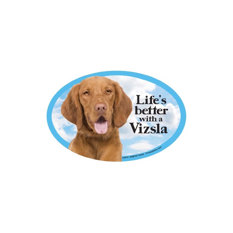 Prismatix Vizsla Hundemagnet oval für Autos