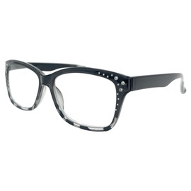Incredible Bargains The Sophia Glam Vintage Cat-Eye Reading Glasses + 2.00 Black