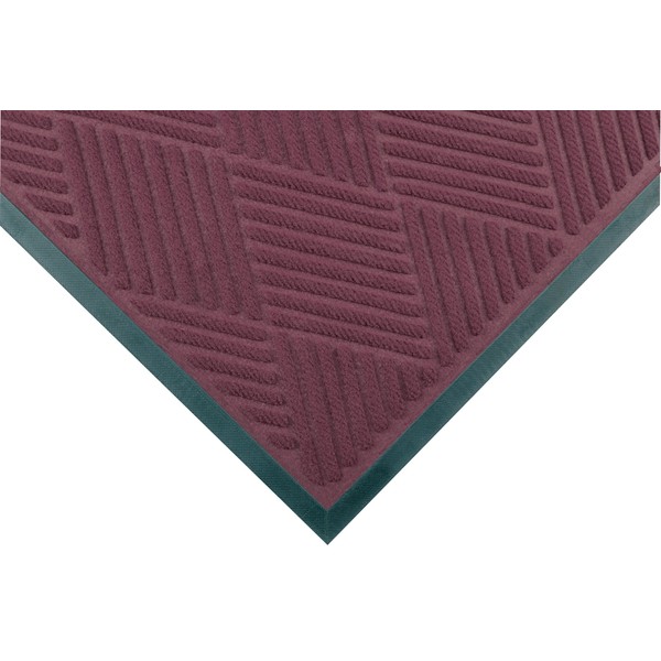 NoTrax 168 Opus Rubber-Backed Entrance Mat, for Home or Office 4' X 6' Burgundy