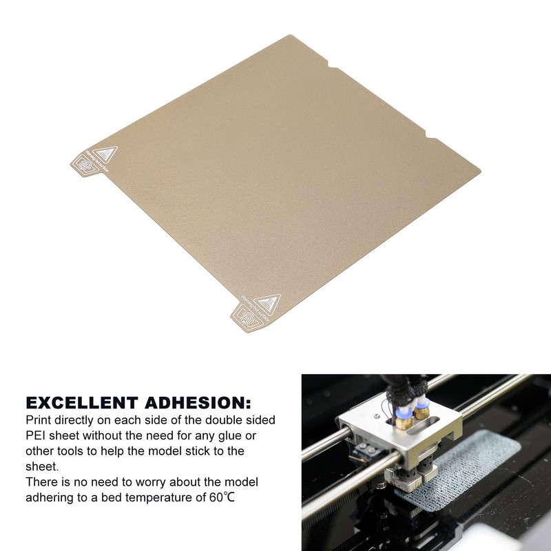 Double Sided Textured PEI Board Spring Steel 235 X 235mm