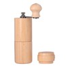 Manual Coffee Grinder Adjustable Detachable Beech Wood Stainless Steel Core