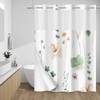 WITHLOC No Hook Shower Curtain with Snap in Liner -