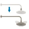 Hibbent All Metal Shower Head Swivel Ball Joint Adapter, Conector