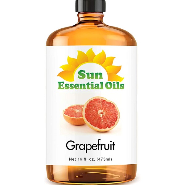 Sun Essential Oils 16oz - Grapefruit Essential Oil - 16 Fluid Ounces