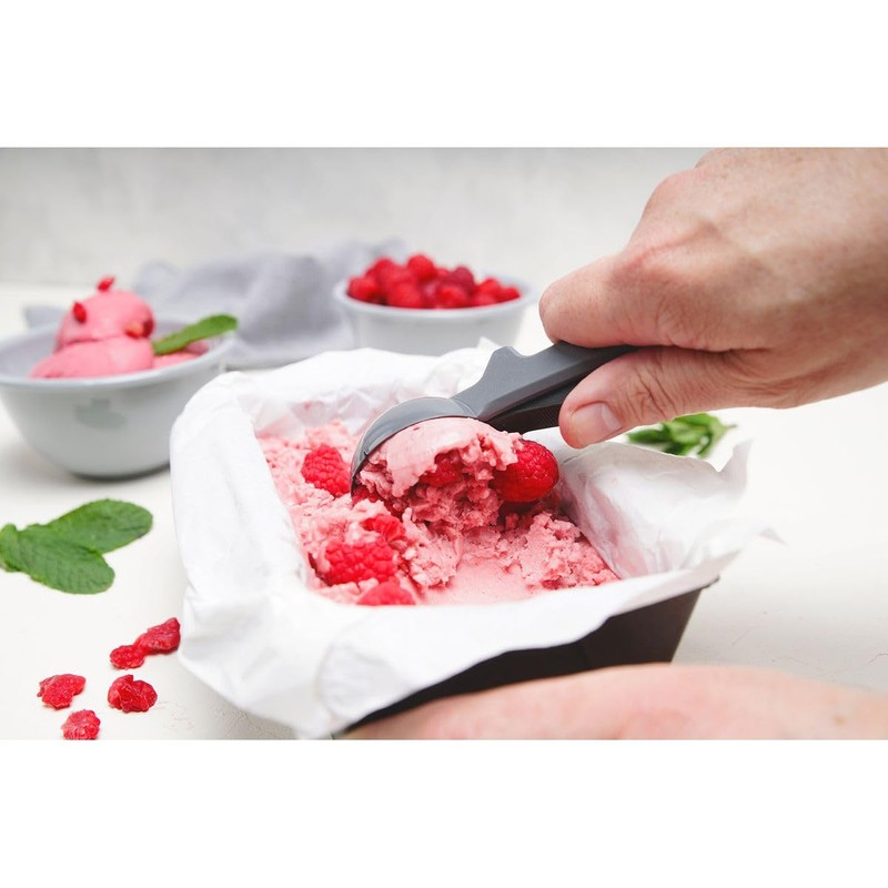 FACKELMANN Ice Cream Scoop, Plastic, with Easy Release Ice Ball