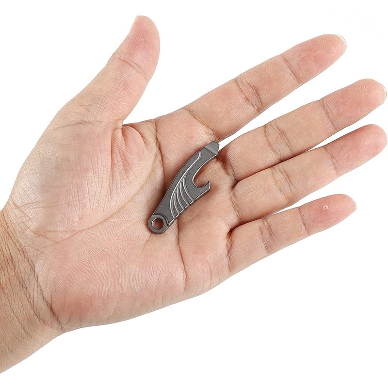 Hamans EDC Multi Tool Titanium Pry Bar with Bottle Opener