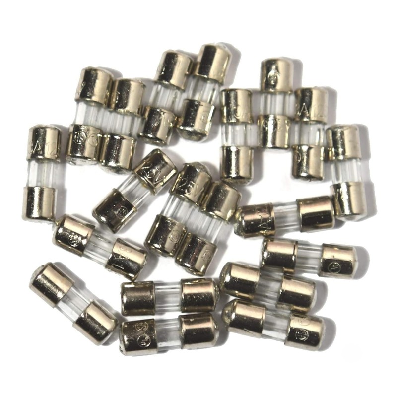 Mini Christmas Light Strings Replacement Glass Fuses - 3A/3Amp 110V