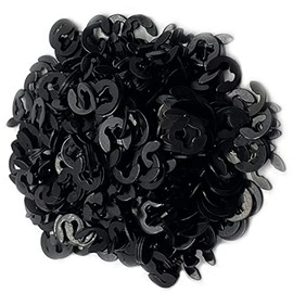 M3 E-Clip External Retaining Ring Washers, 3mm Shaft Circlip Snap Retainer Ring, Carbon Steel Black, 500pcs