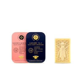 Moisturising Solid Hand Cream Bars | For Dry & Sensitive Hands | Golden Rosewood & Luxury No.1 Scent | Natural Hand Cream | No Sticky Residue | Luxury Gift | Cruelty Free | Edinburgh Skincare Company