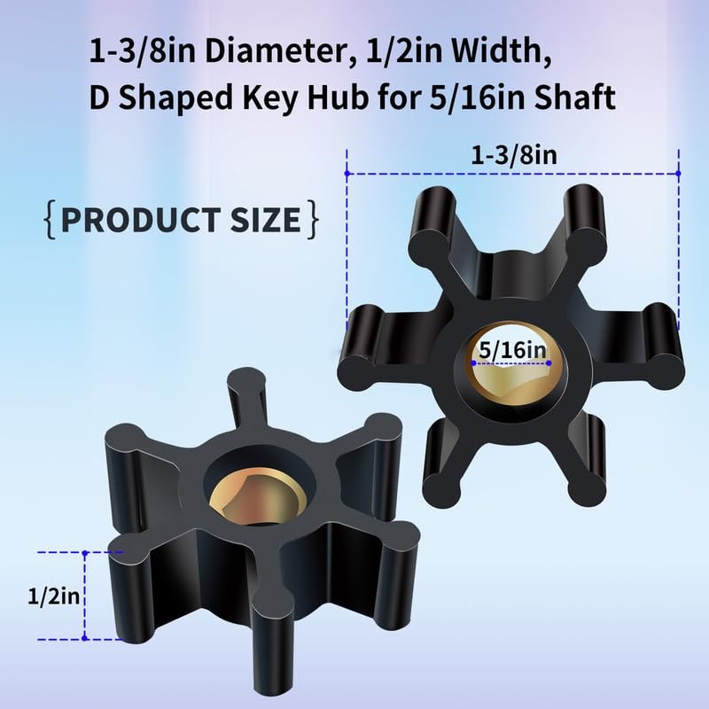 lingsee Upgraded 3 Pack Impeller Replacement Fit for Utility Water