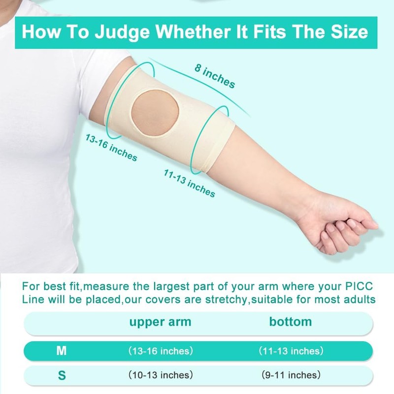 Picc Line Sleeve Picc Line Covers for Upper Arm Picc