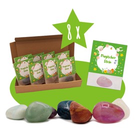 JEKA Pack of 8 Magic Stones for Easter – Lucky Charm and Small Items for Easter Nest, Easter Gift for Children, Easter Children