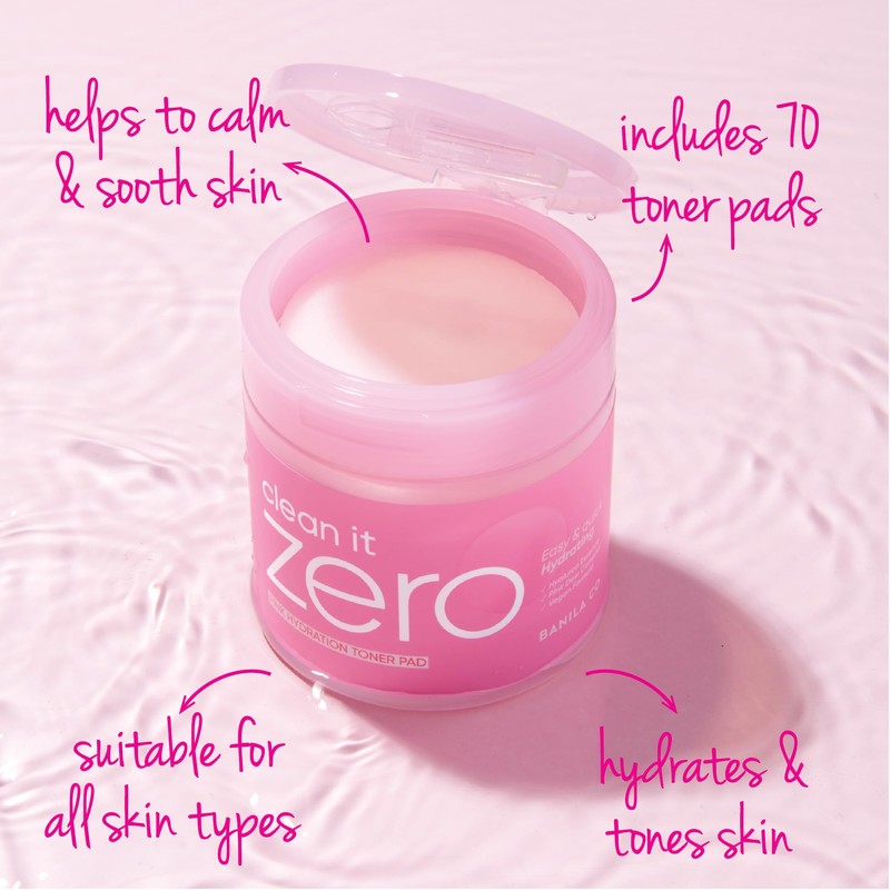 Clean it Zero Pink Hydration Toner Pads